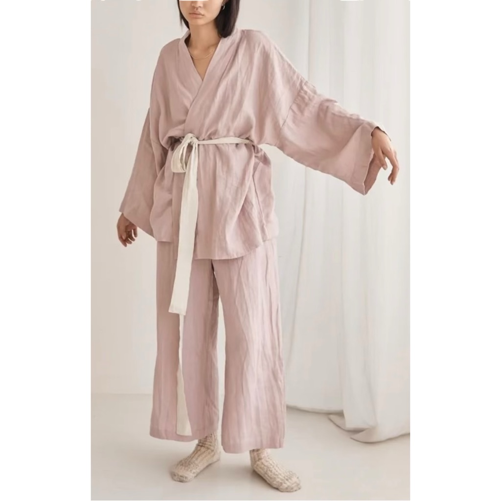 Women's Dusty Pink Kimono Top